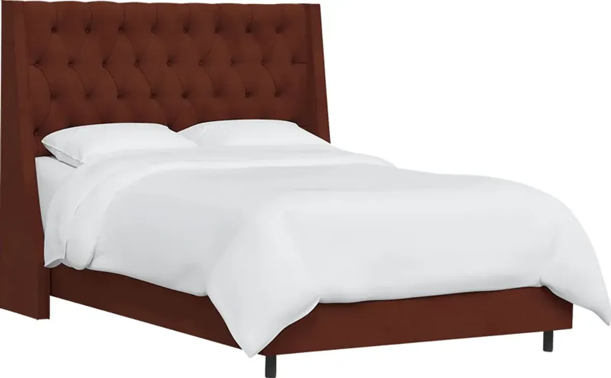 Rustic Saddle I Orange Twin Upholstered Bed