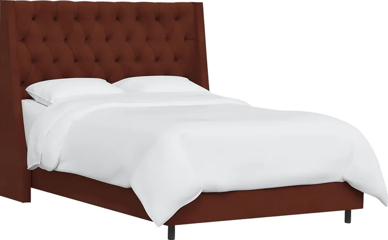 Rustic Saddle I Orange Twin Upholstered Bed