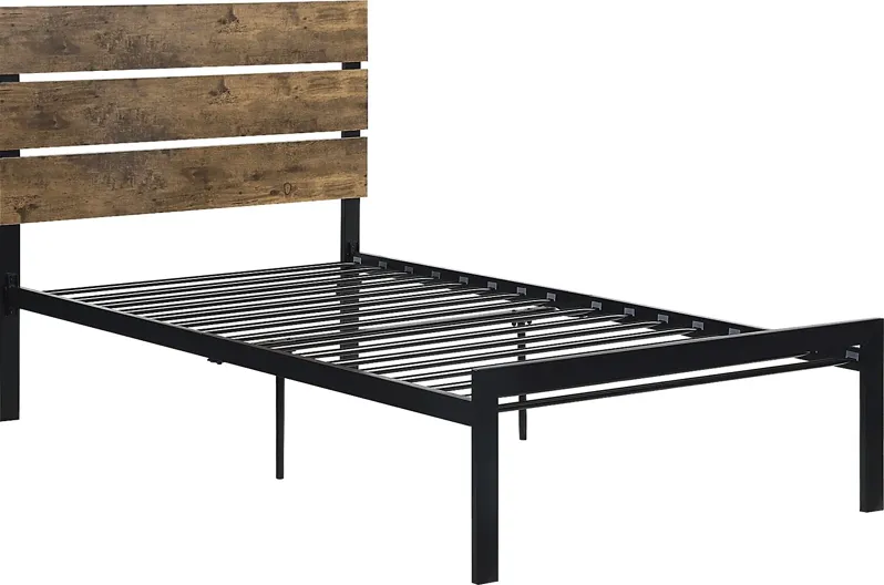 Meigs Brown Twin Platform Bed