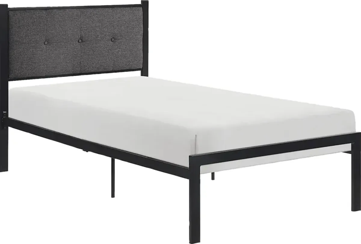 Harllan Gray Twin Platform Bed