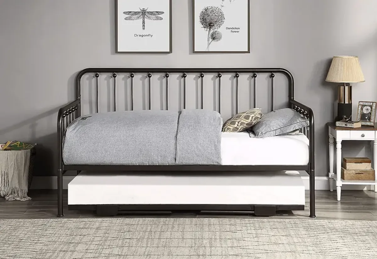 Belltone Bronze Daybed with Lift Up Trundle