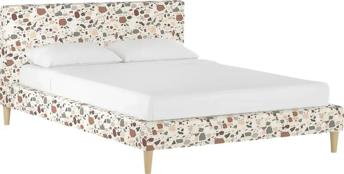 Sprucedale Rust Twin Upholstered Bed