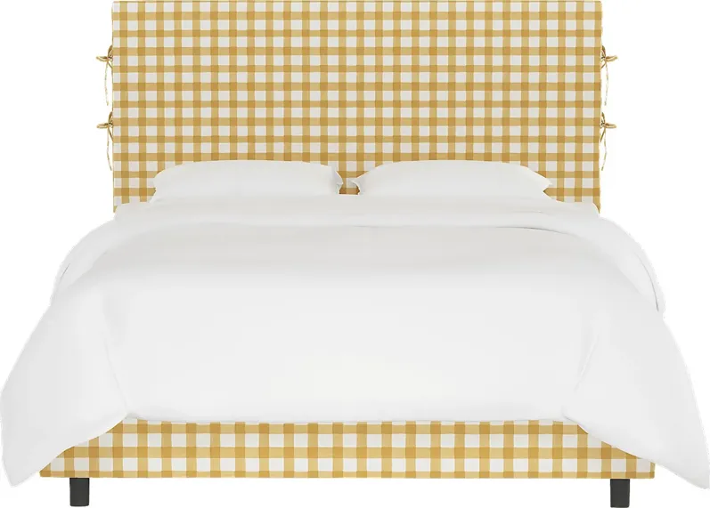 Kids Cottage Charm Yellow Twin Upholstered Bed