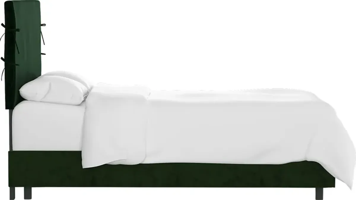 Kids Deep Forest Emerald Twin Upholstered Bed