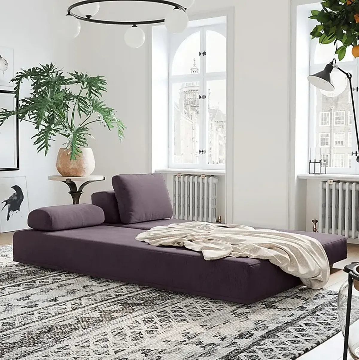 Aignathser Purple Daybed