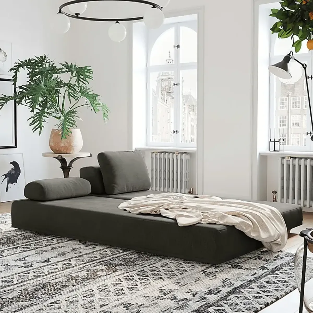 Aignathser Charcoal Daybed