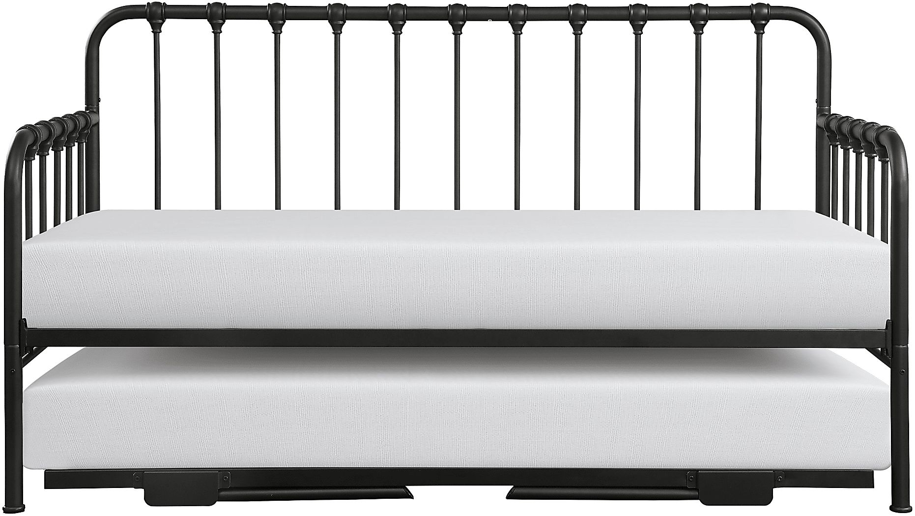 Betlin Black Daybed with Lift Up Trundle