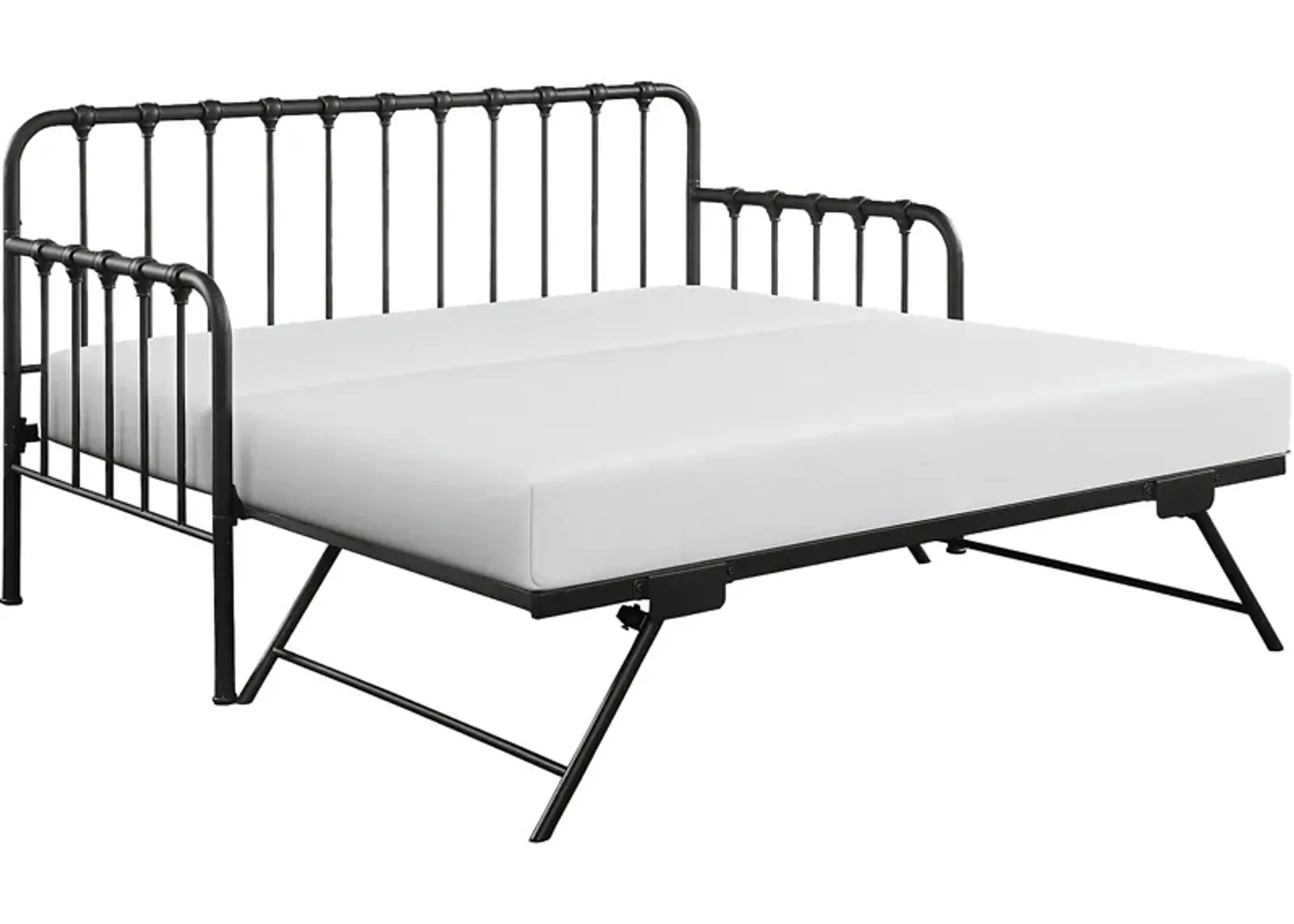 Betlin Black Daybed with Lift Up Trundle