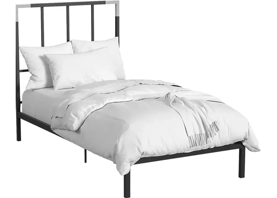 Beloak Black Twin Platform Bed