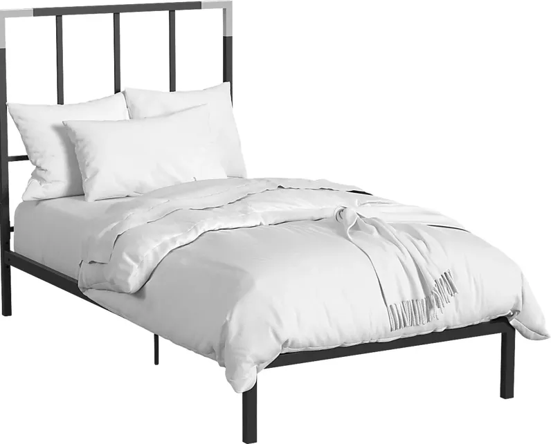 Beloak Black Twin Platform Bed