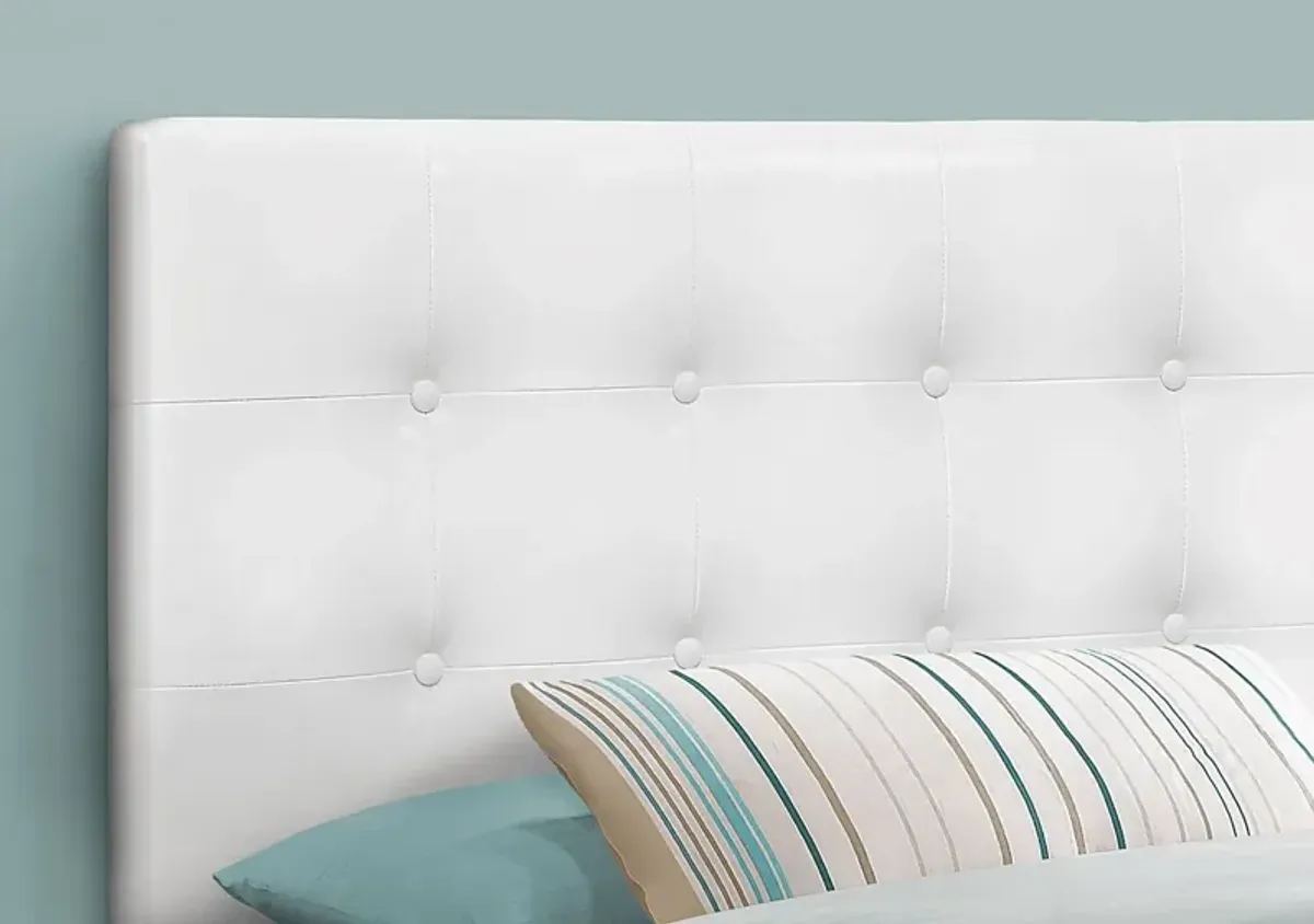 Nepton White Twin Headboard