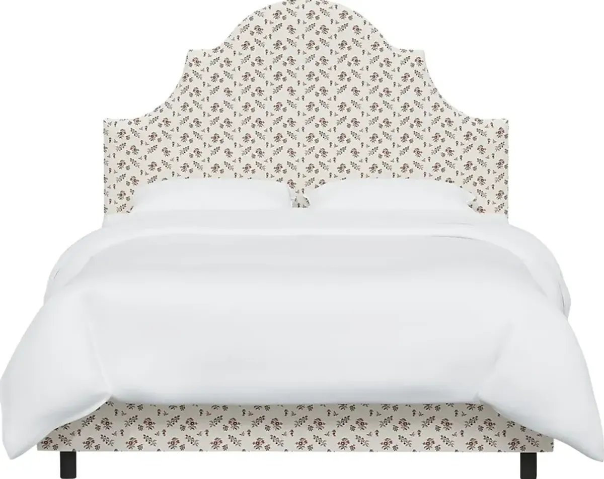 Barn Chic Beige Twin Upholstered Bed