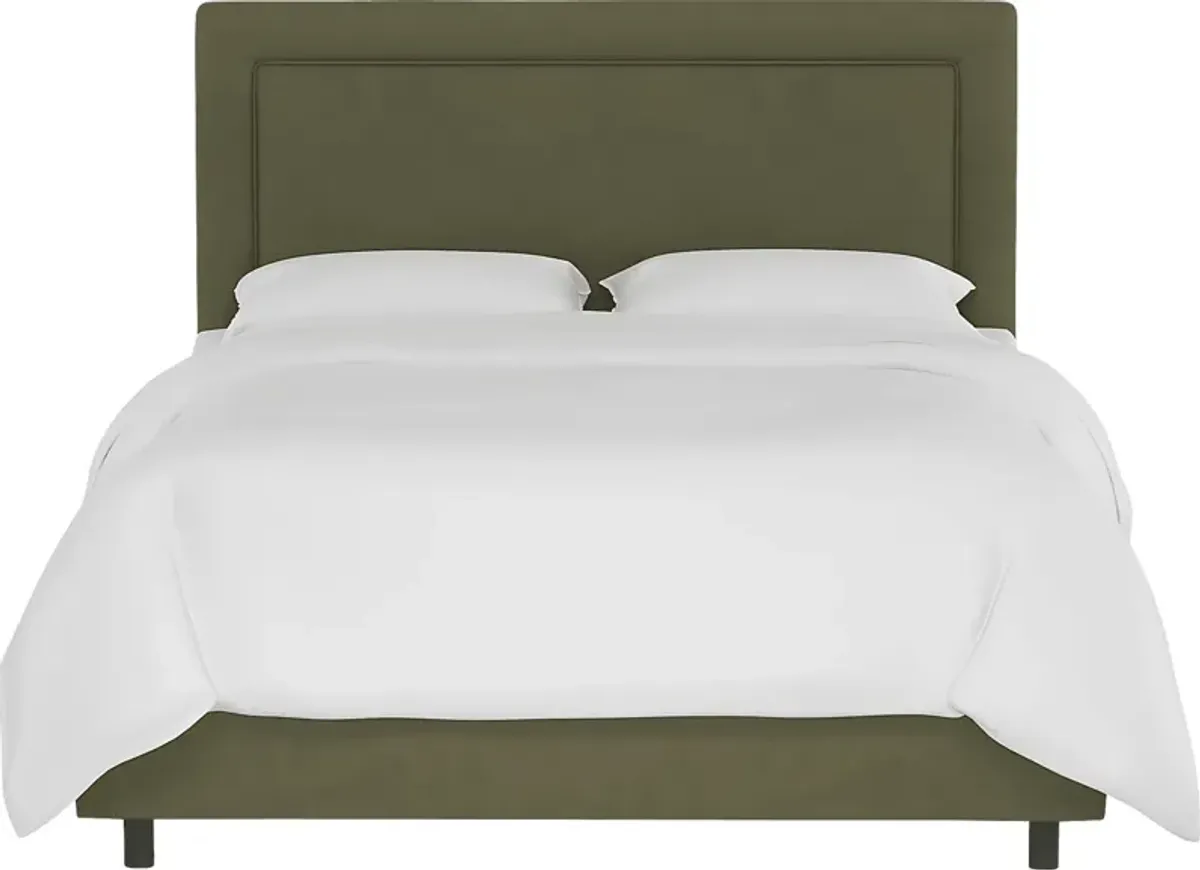 Kids Sweet Plains Green Twin Upholstered Bed