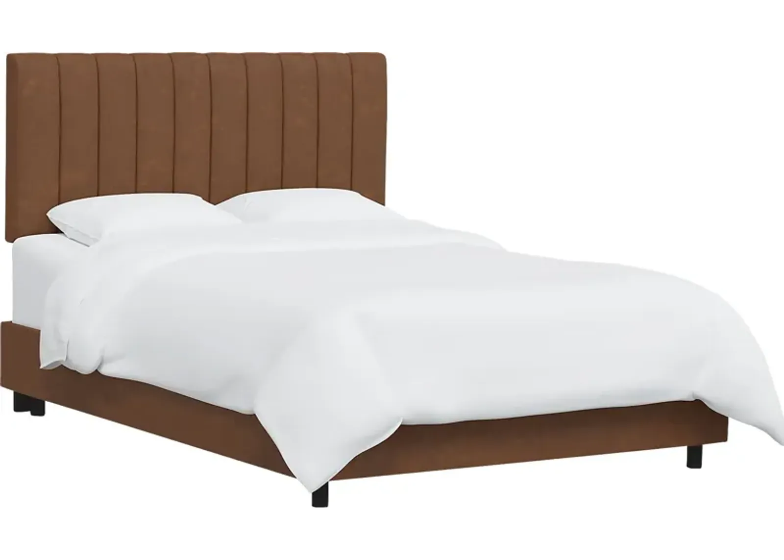 Rustic Saddle I Brown Twin Upholstered Bed