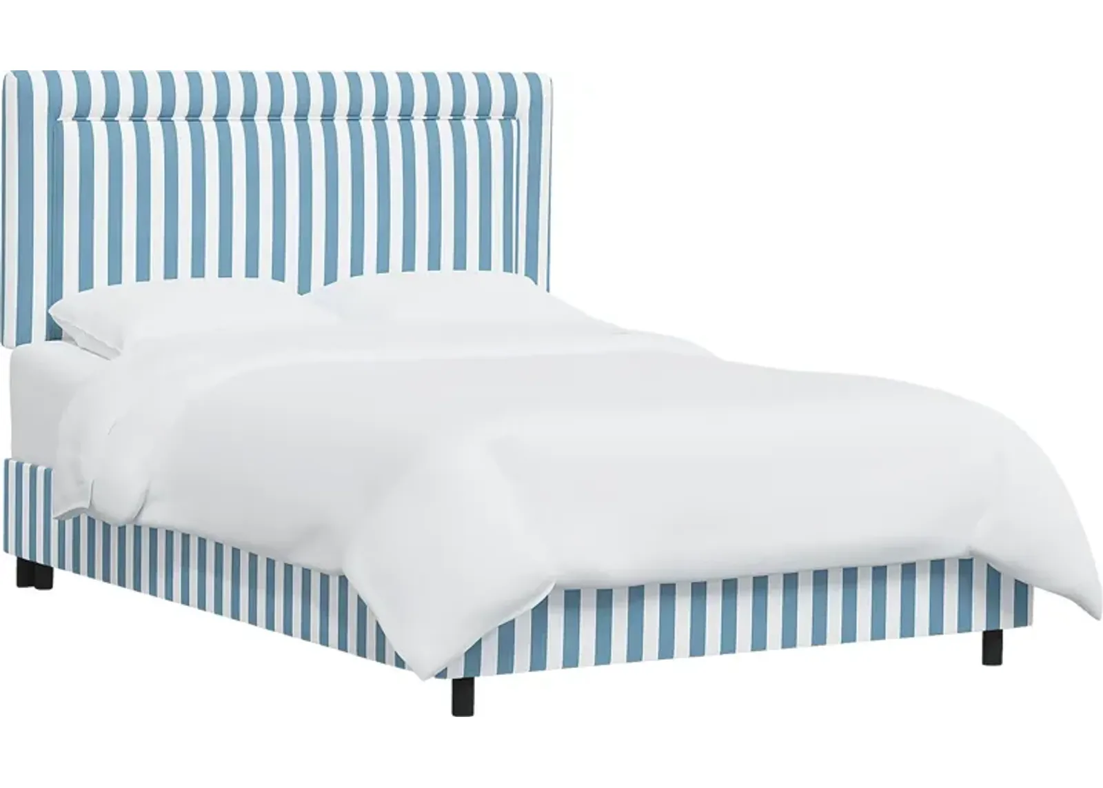 Nautical Blues Blue Twin Upholstered Bed