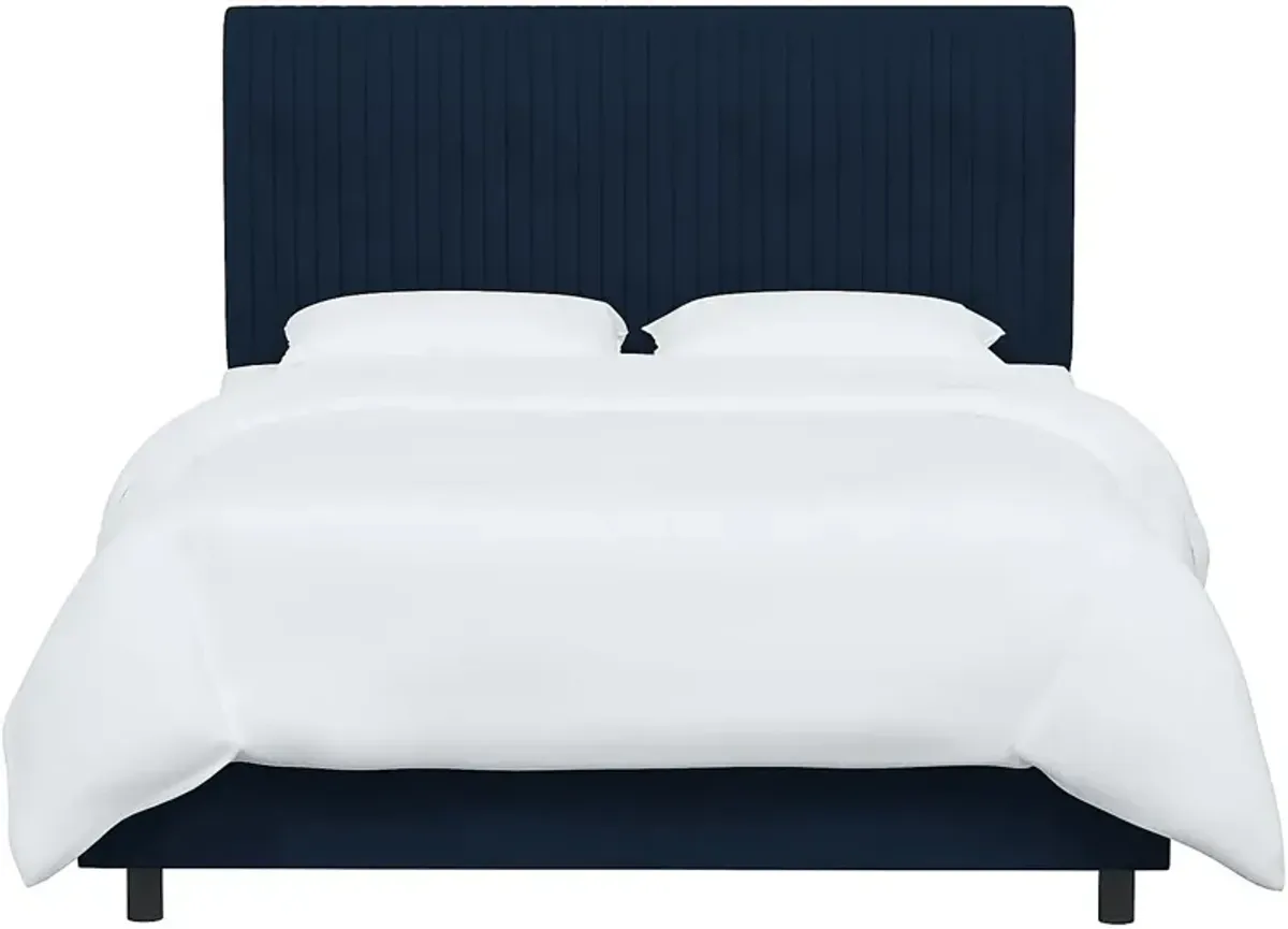 Norlana Dark Blue Twin Bed