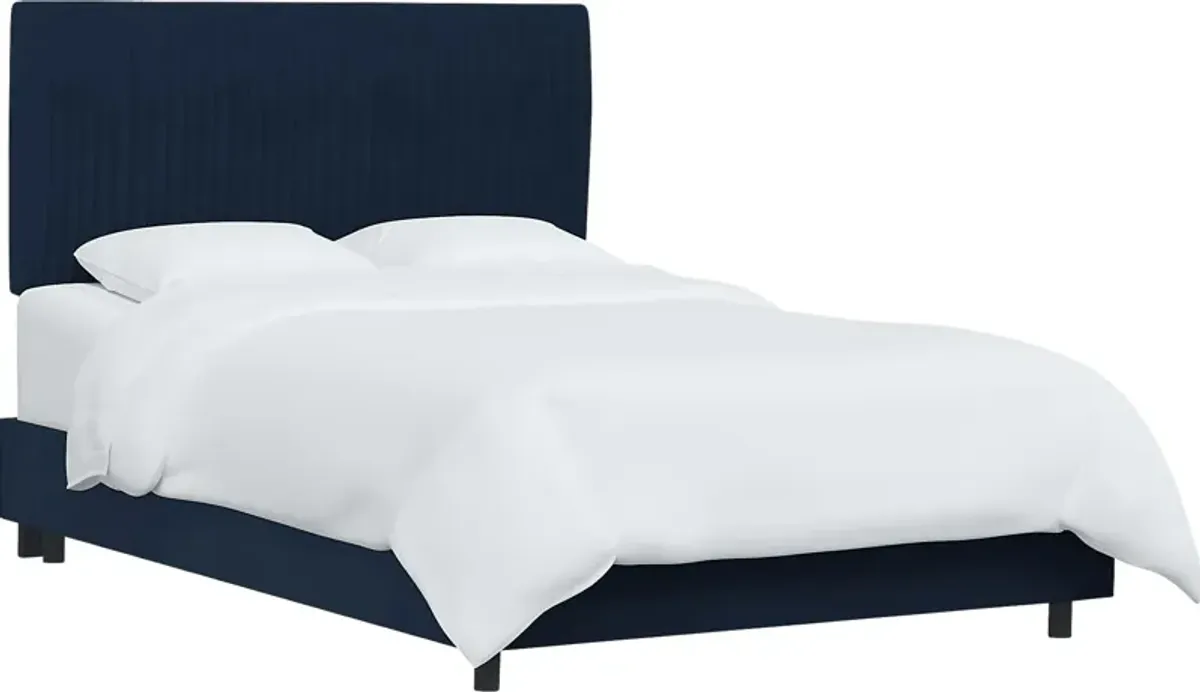 Norlana Dark Blue Twin Bed