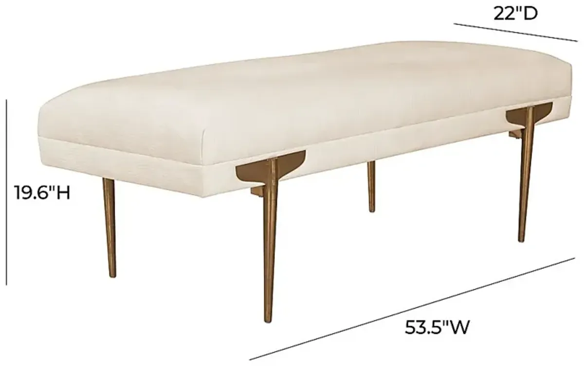 Taresa White Bench