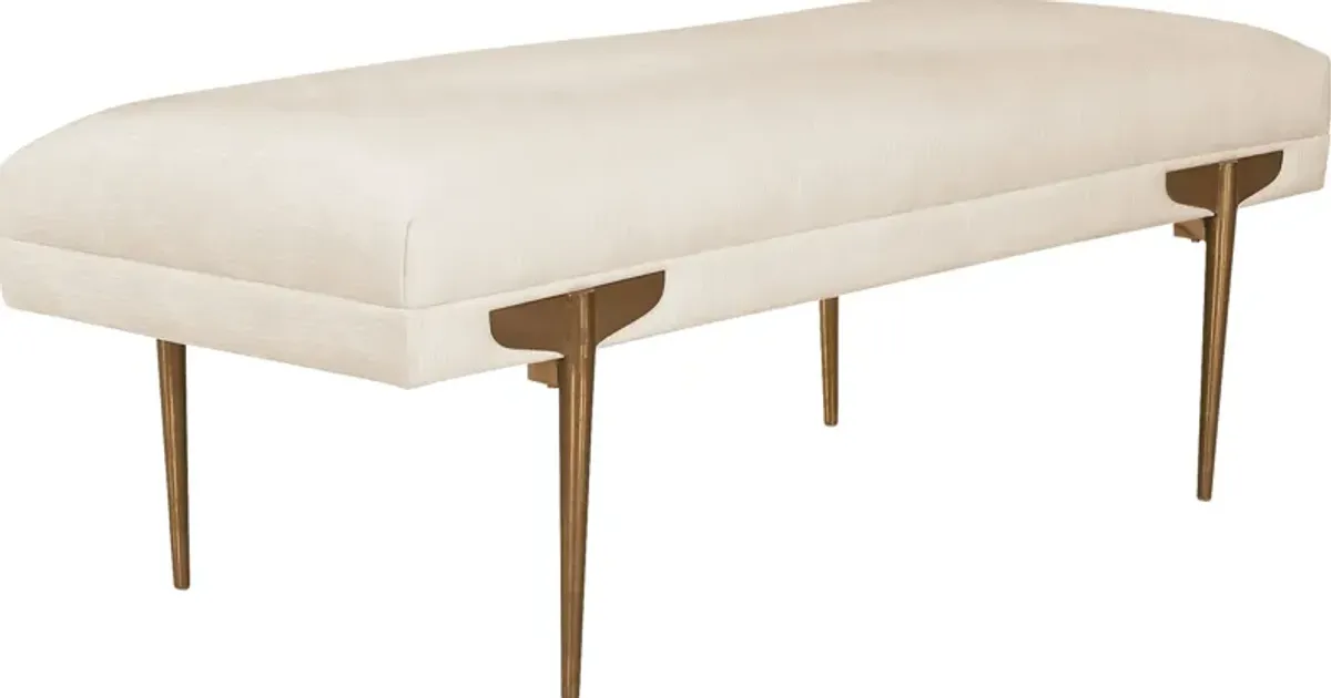 Taresa White Bench