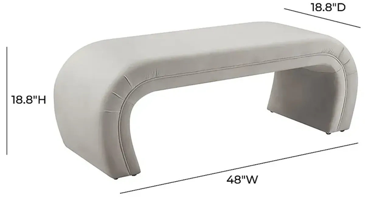 Emalia Gray Bench