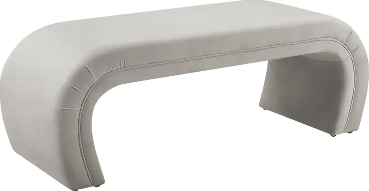 Emalia Gray Bench