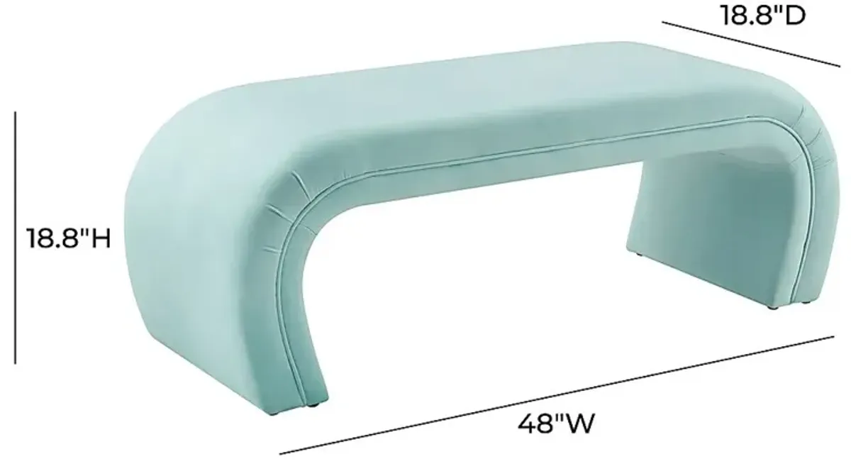 Emalia Light Blue Bench