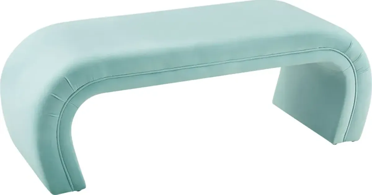 Emalia Light Blue Bench