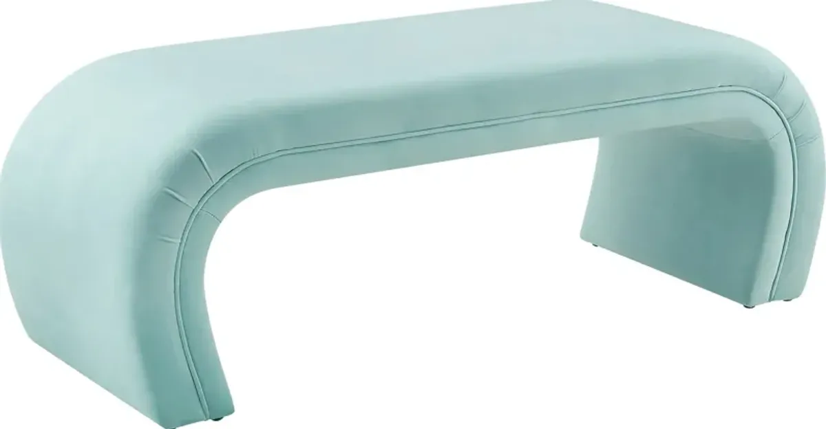 Emalia Light Blue Bench