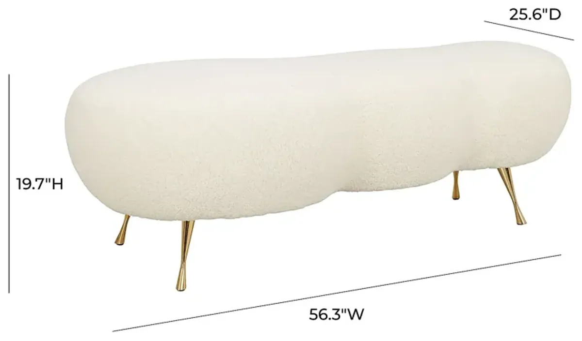 Jazellie Beige Bench