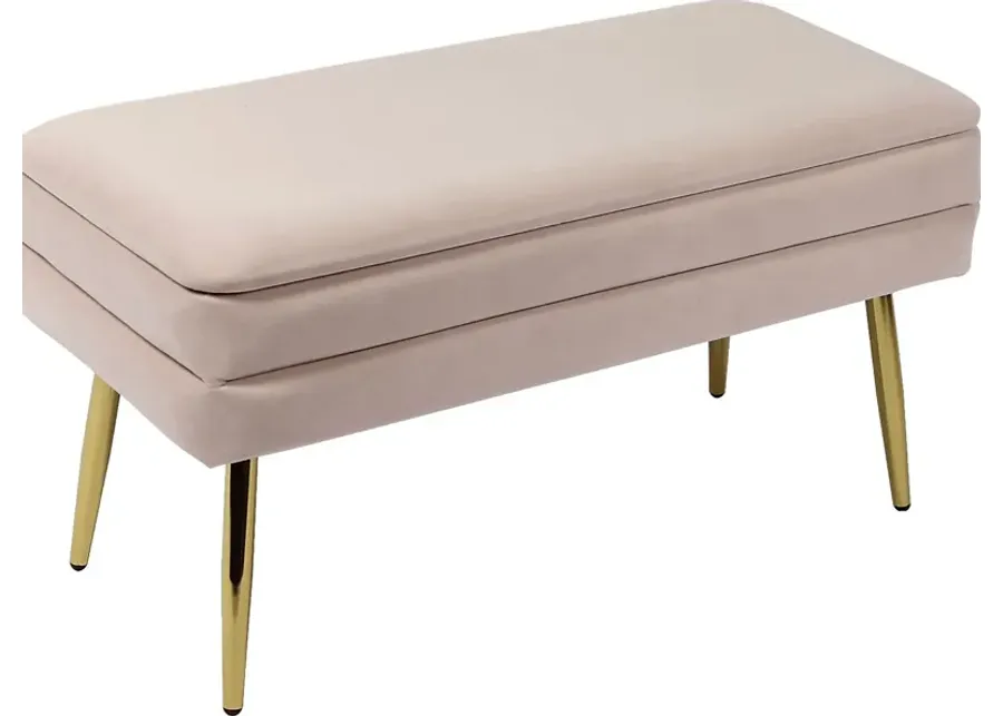 Eauclair Blush Storage Bench