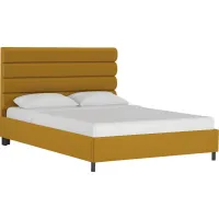 Kids Golden Rust Dijon Full Upholstered Bed