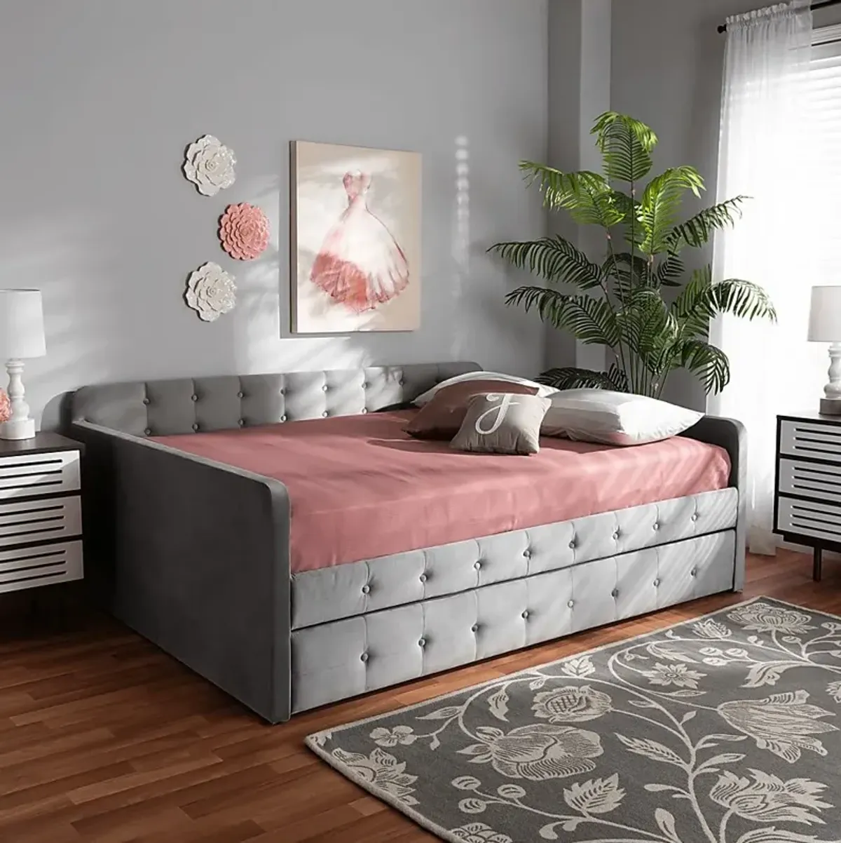 Kamrath Gray Full Daybed with Trundle