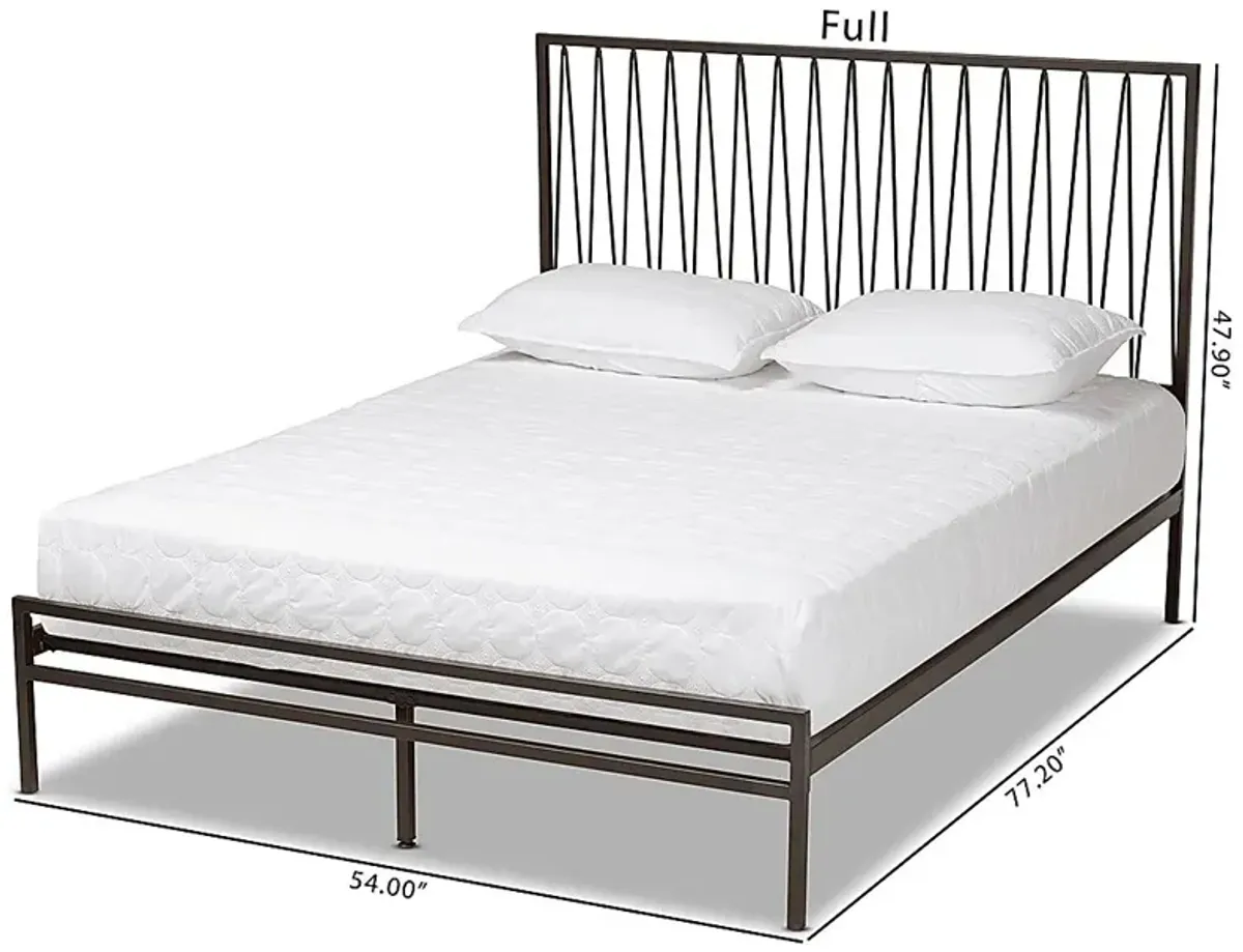 Rowesville Black Full Bed