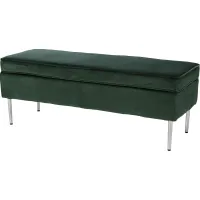 Ameswood Green Accent Bench