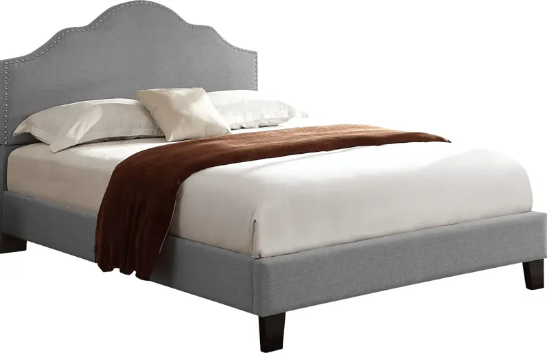 Lenosa Gray Full Upholstered Bed