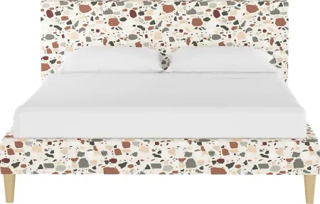 Sprucedale Rust Full Upholstered Bed