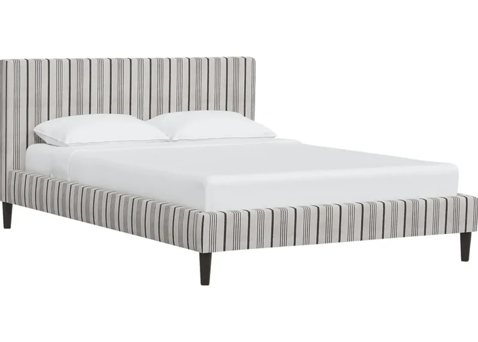 Rustic Saddle II Gray Full Upholstered Bed