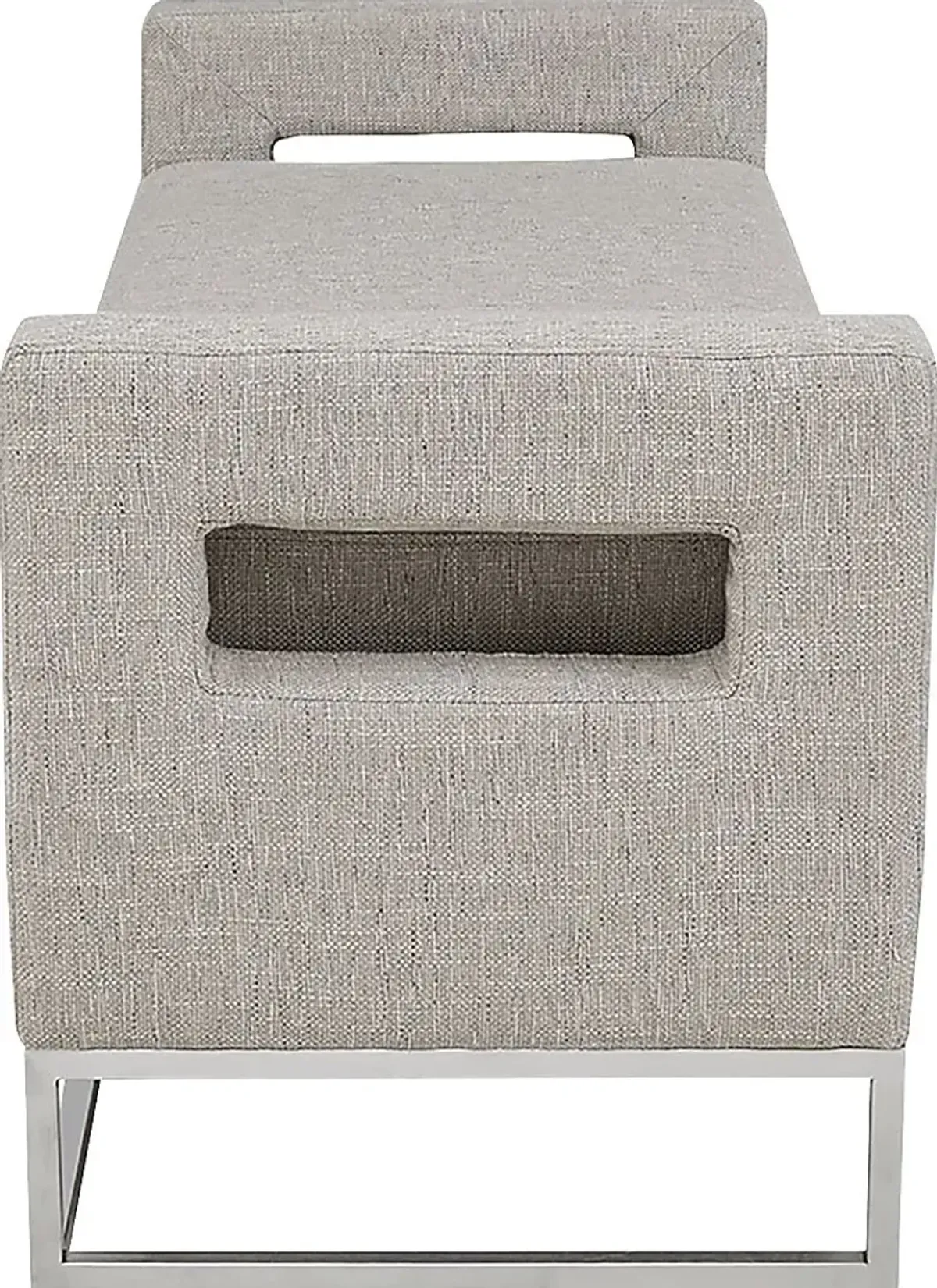 Erato Gray Storage Bench