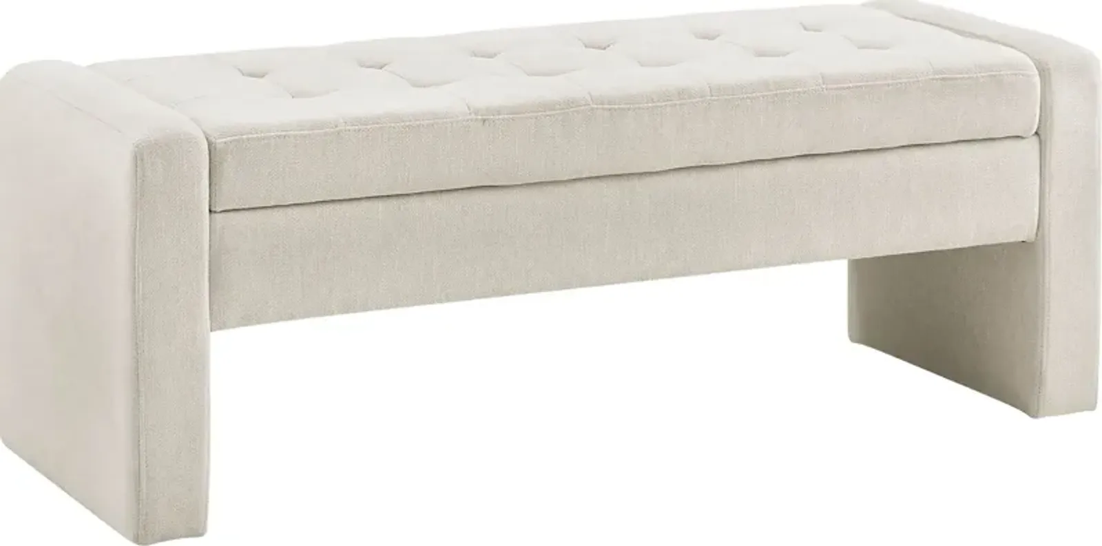 Etton Beige Storage Bench