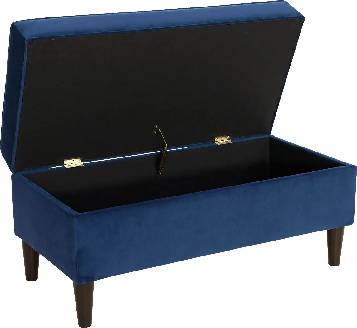 Aviana Navy Storage Bench