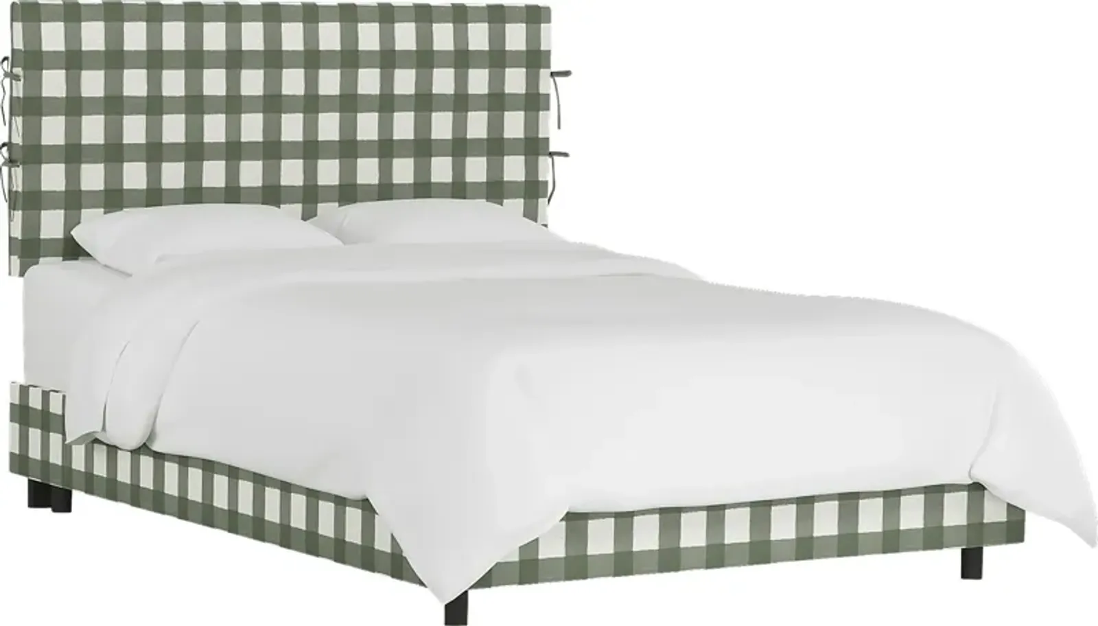 Kids Deep Forest Sage Full Upholstered Bed