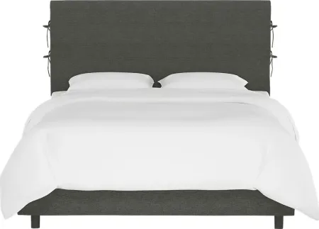 Deep Forest Charcoal Full Upholstered Bed