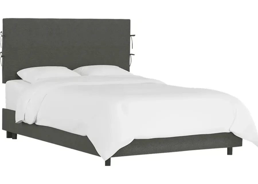 Deep Forest Charcoal Full Upholstered Bed