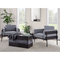 Highlandia Black Storage Bench
