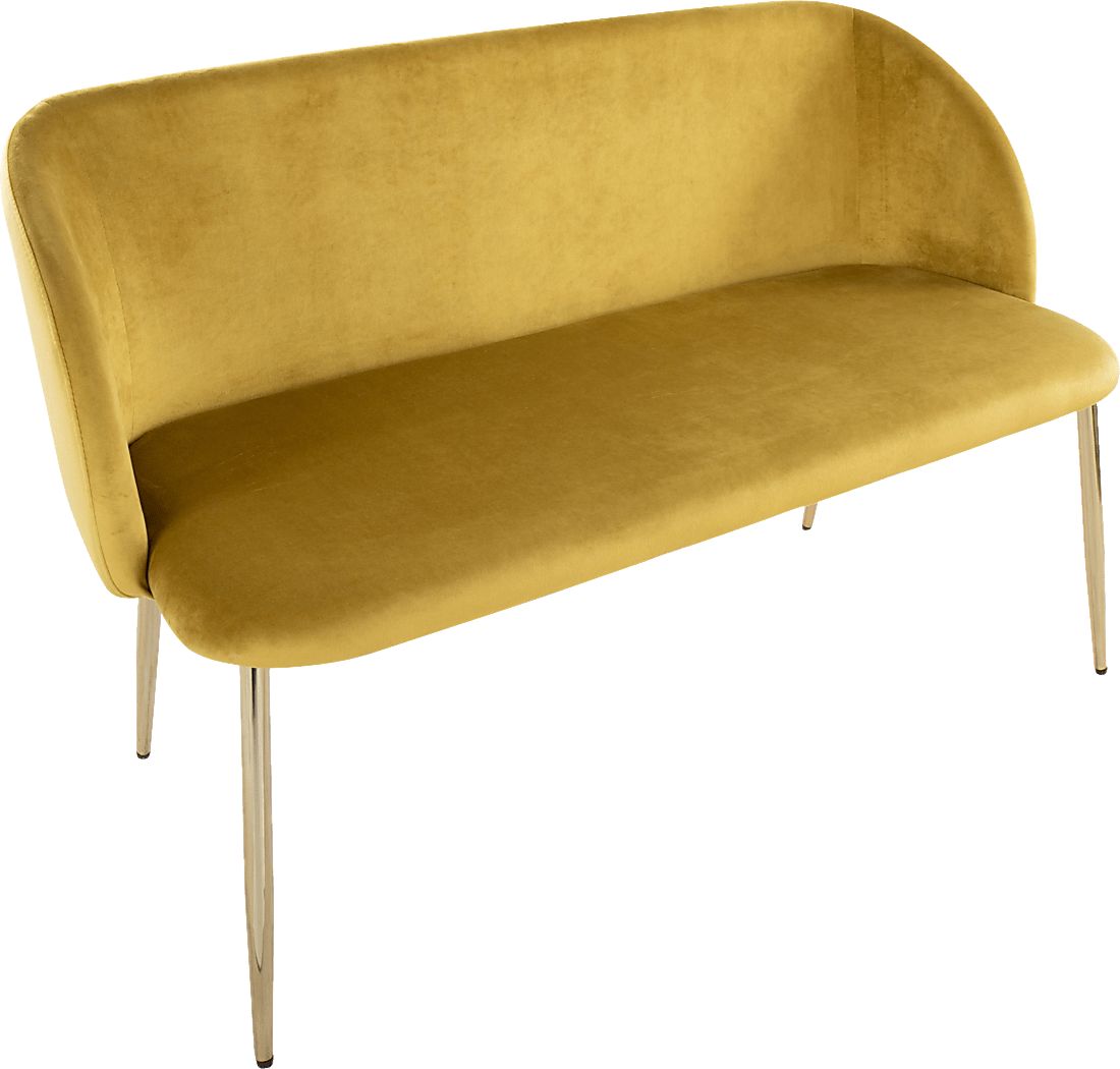 Fulham Yellow Accent Bench