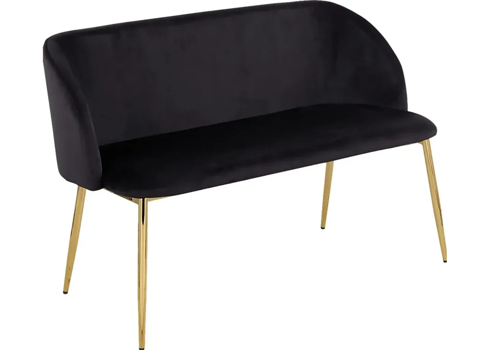 Fulham Black Accent Bench