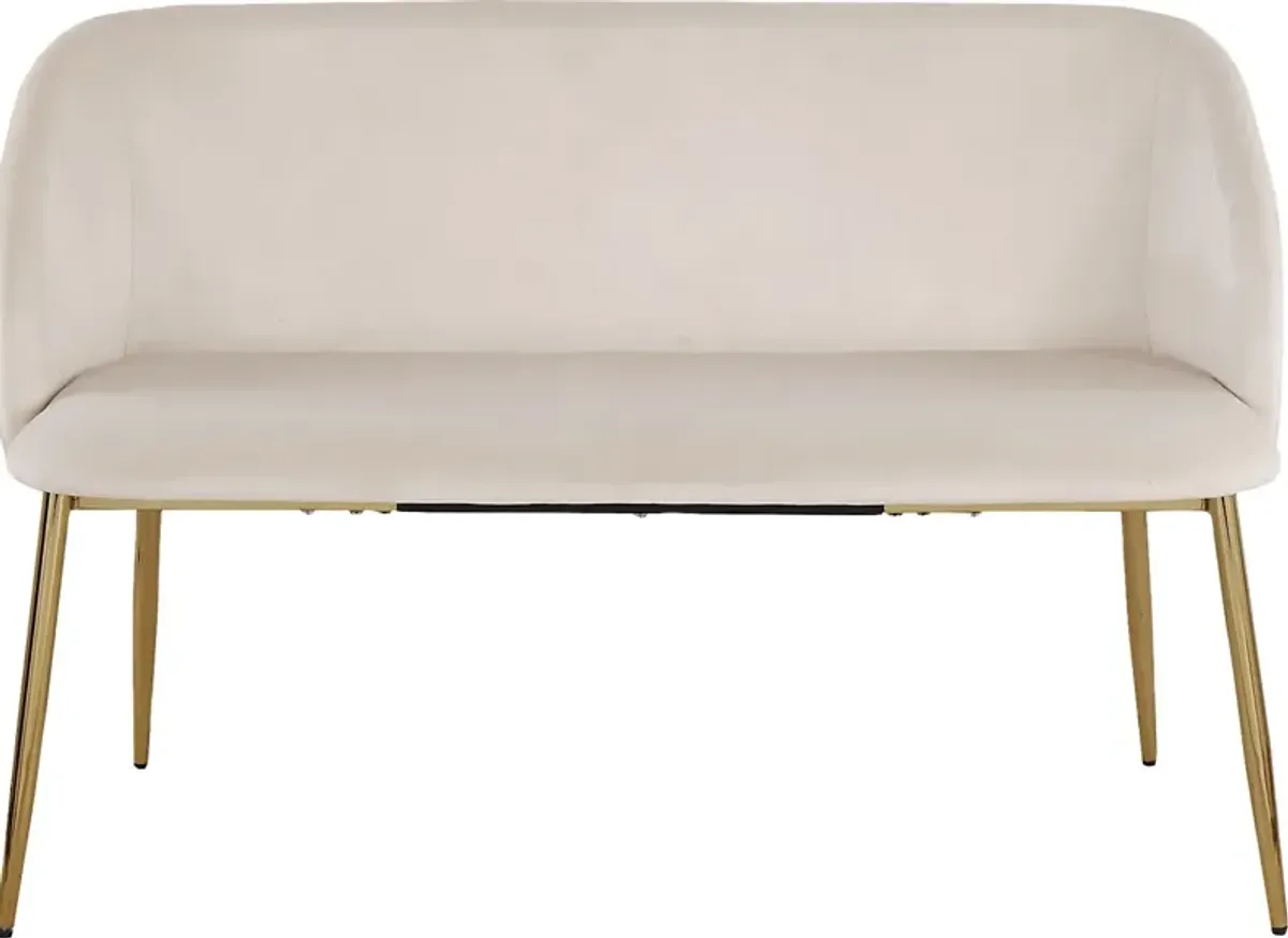 Fulham Cream Accent Bench