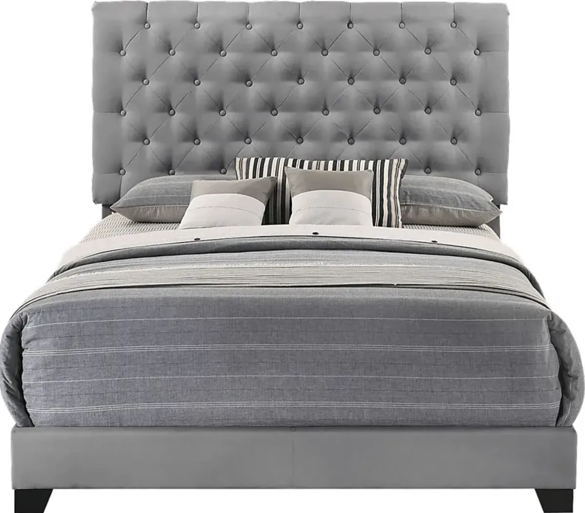 Albritt Gray 3 Pc Full Upholstered Bed