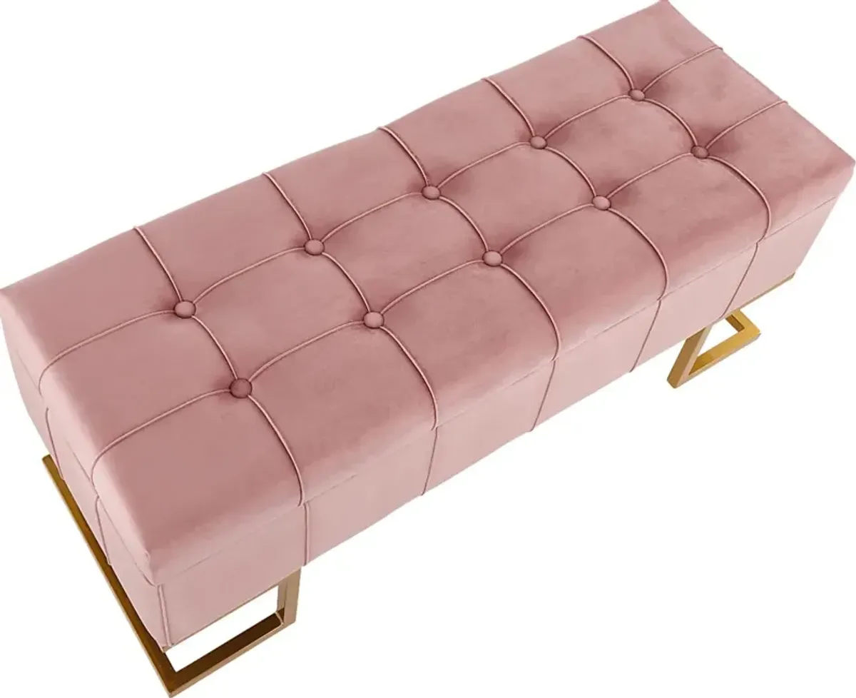 Vetauia Pink Accent Bench