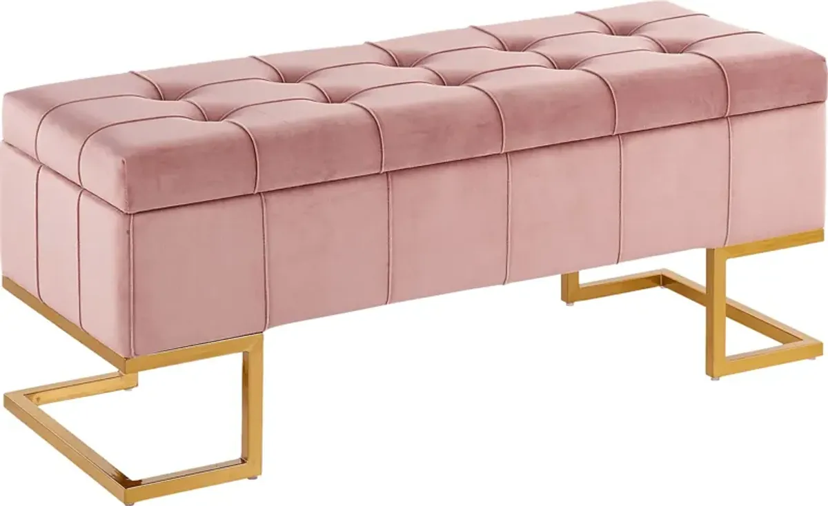 Vetauia Pink Accent Bench